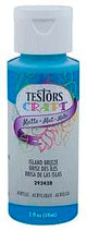 Testors 292428A Acrylic Craft Paint, Matte, Island Breeze, 2 oz, Bottle