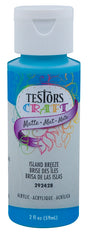 Testors 292428A Craft Paint, Matte, Island Breeze, 2 oz Bottle