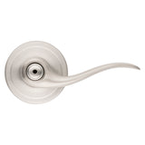 Kwikset Signature Series 730TNL15RCALRCS Privacy Lever, Thumbturn Lock, Satin Nickel, Zinc, Residential, Reversible Hand