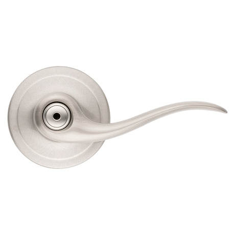 Kwikset Signature Series 730TNL15RCALRCS Privacy Lever, Thumbturn Lock, Satin Nickel, Zinc, Residential, Reversible Hand