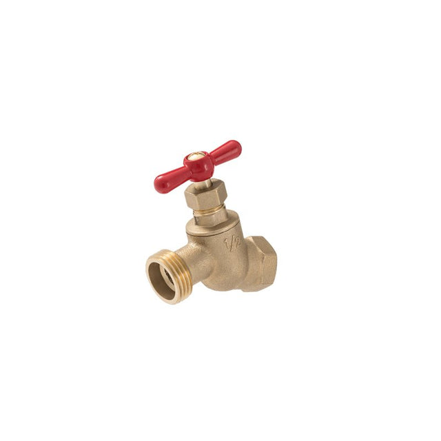 B & K 102-413 Hose Bibb, 1/2 x 3/4 in Connection, FIP x MHT, Brass Body