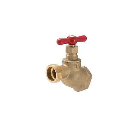 B & K 102-414 Hose Bibb, 3/4 in Connection, FIP x MHT, Brass Body