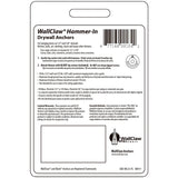WallClaw Anchors .25 in. D X 2 in. L Plastic/Steel Pan Head Wallboard Anchors 25 pk