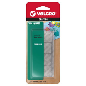 VELCRO Brand Thin Clear Small Nylon Hook and Loop Fastener 7/8 in. L 12 pk, Pack of 6
