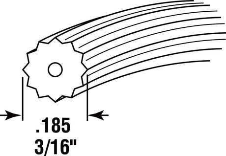 Prime-Line 0.19 in. D X 1140 ft. L Screen Spline