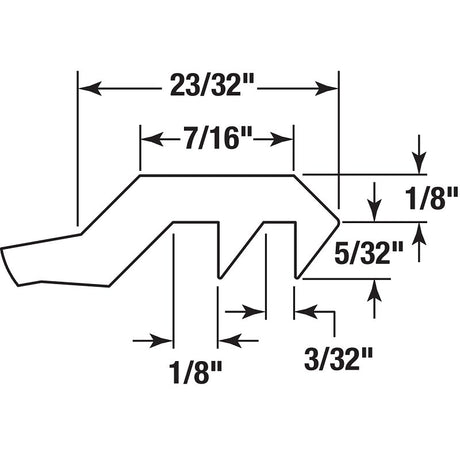 Prime-Line C 1055 Handleset, Aluminum, Anodized