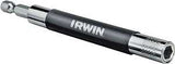 Irwin 3555531C Series Screw with Retracting Sleeve, 4-11/16 to 7-3/8 in L, 1/4 in Drive, Hex Drive, 1/4 in Shank, Steel
