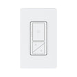 Feit Electric DIM/BUTTON/WIFI Dimmer Switch with Remote, 1-Pole, 3-, 4-Way, 120 V, 60 Hz, Wi-Fi, Hardwired, White