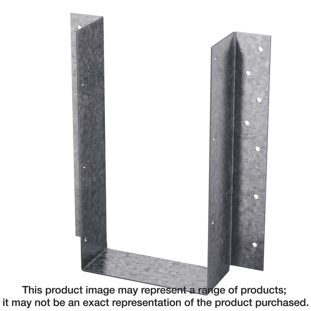 Simpson Strong-Tie U U44 Joist Hanger, 2-7/8 in H, 2 in D, 3-9/16 in W, Steel, Galvanized/Zinc, Face Mounting, Pack of 50