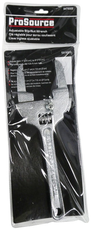 ProSource T1523L Adjustable Combination Wrench, 1-1/4 to 3 in Jaw