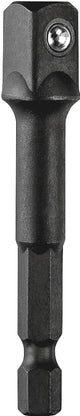 DEWALT IMPACT READY DW2542IR Socket Adapter, 3/8 in Drive, Hex, Square Drive, Steel