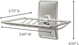 Command BATH34-SN-ES Bath Soap Dish, Wall Mounting, Metal/Plastic