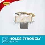 Command BATH34-SN-ES Bath Soap Dish, Wall Mounting, Metal/Plastic