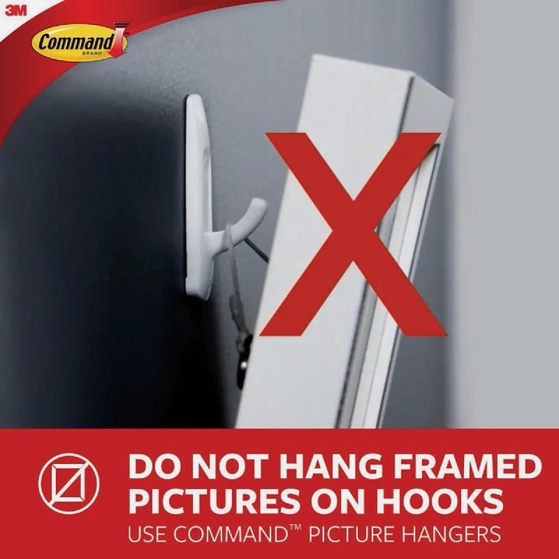 Command BATH36-MB-ESF Large Bath Hook, 4 lb, 2-Hook, Metal, Matte Black