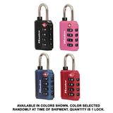 Master Lock 1-5/32 in. H X 1 3/8 in. W Steel 4-Dial Combination Luggage Lock