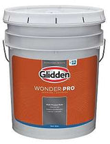 Glidden Wonder-Pro GLWP32WB/05 Interior/Exterior Paint, Semi-Gloss Sheen, Pastel Base/White, 5 gal