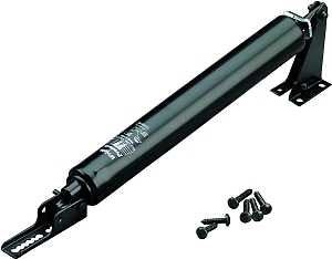 Wright Products V820BL Pneumatic Door Closer, Black, 90 deg Opening, For: Medium to Lightweight Out-Swinging Doors