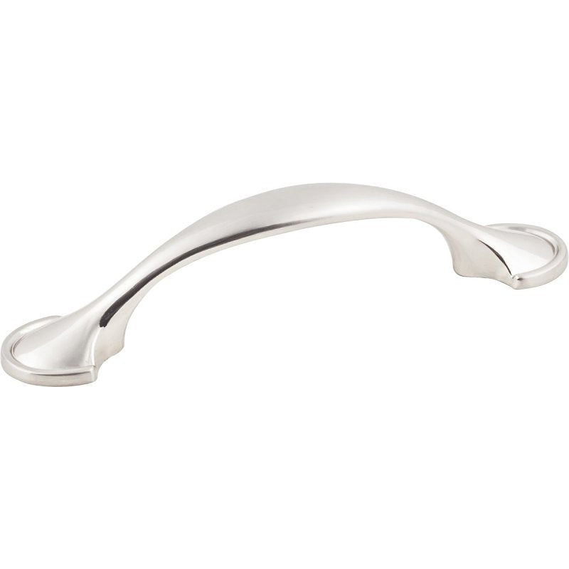 Hardware Resources K4133SN-8 Cabinet Pull, Satin Nickel, 4-5/8 in L Handle, 1 in H Handle, 1 in Projection, Zinc, 8/PK