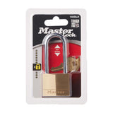 Master Lock 3-5/8 in. H X 5/16 in. W X 1-9/16 in. L Brass 4-Pin Tumbler Exterior Padlock