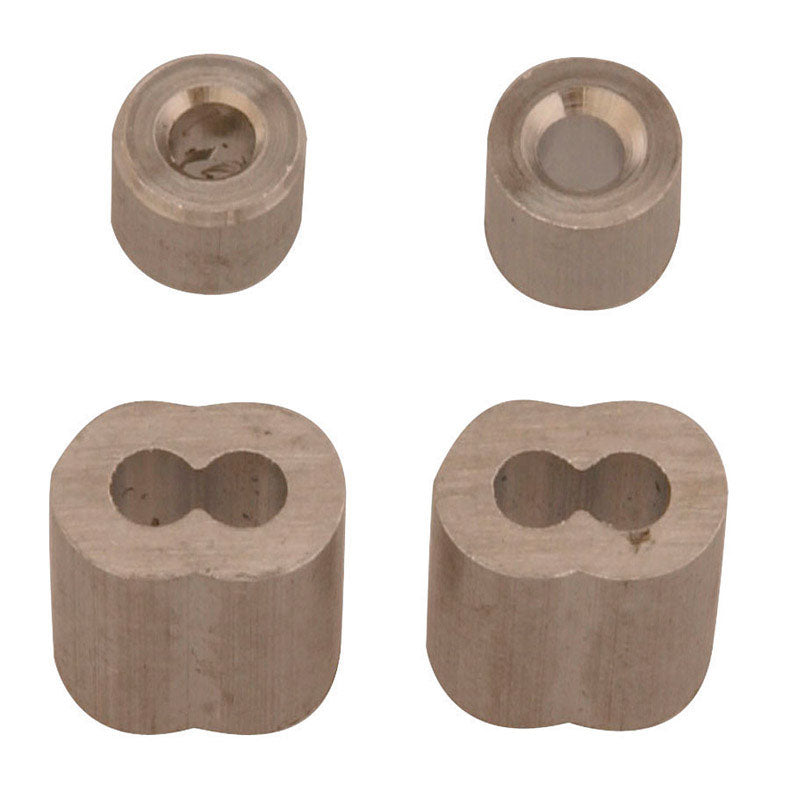 Campbell Aluminum Ferrule and Stop, Pack of 10