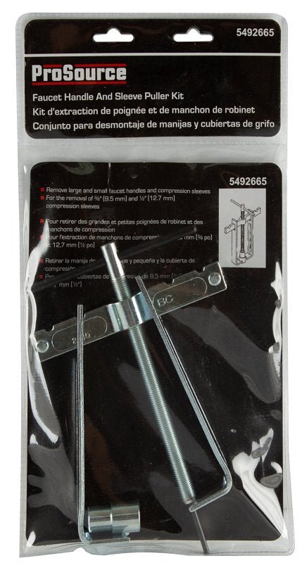 ProSource T168-3L Faucet Handle Puller Kit, Steel, Silver