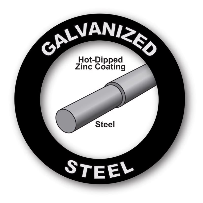 IronRidge 24 in. H X 25 ft. L Galvanized Steel Welded 1 in. X 1 in. in.