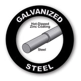 IronRidge 24 in. H X 25 ft. L Galvanized Steel Welded 1 in. X 1 in. in.