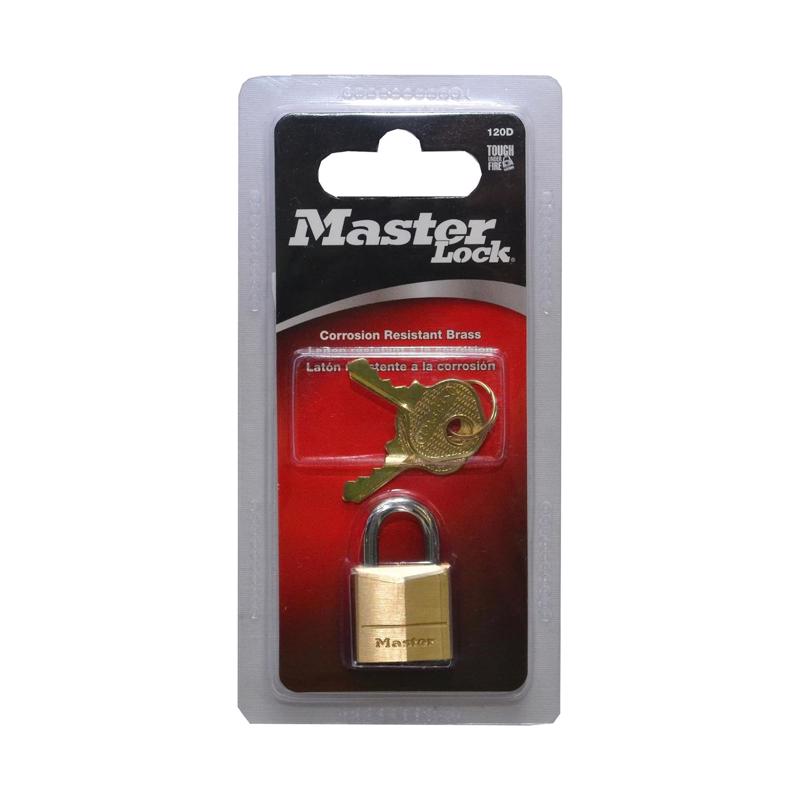 Master Lock 3/4 in. H X 7/16 in. W X 3/4 in. L Brass Pin Cylinder Exterior Padlock