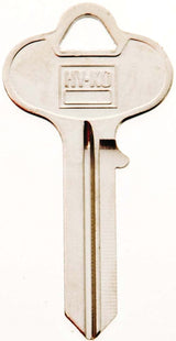 Hy-Ko 11010RU1 Key Blank, Brass, Nickel, For: Russwin and Corbin Cabinet, House Locks and Padlocks, RU1 Key Number, Pack of 10