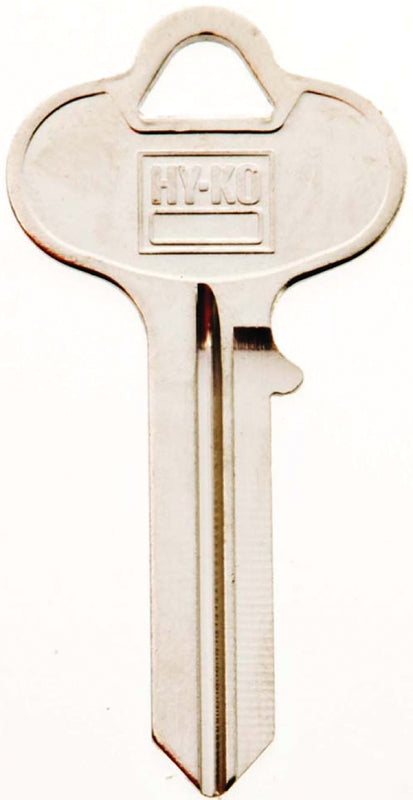 Hy-Ko 11010RU1 Key Blank, Brass, Nickel, For: Russwin and Corbin Cabinet, House Locks and Padlocks, RU1 Key Number, Pack of 10