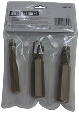 ProSource T150-3L Internal Pipe Wrench Set, 6.2 in L, Steel, Chrome