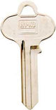 Hy-Ko 11010SE1 Key Blank, Brass, Nickel, For: Segal Cabinet, House Locks and Padlocks, Pack of 10
