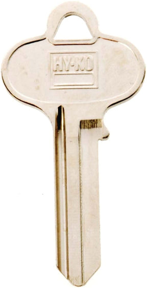 Hy-Ko 11010SE1 Key Blank, Brass, Nickel, For: Segal Cabinet, House Locks and Padlocks, Pack of 10