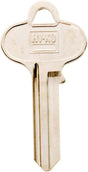 Hy-Ko 11010SE1 Key Blank, Brass, Nickel, For: Segal Cabinet, House Locks and Padlocks, Pack of 10