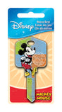 HILLMAN Disney Mickey Mouse House Key Blank 66/97 Single For Kwikset and Titan Locks Multicolored, Pack of 5