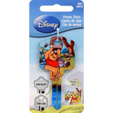 HILLMAN Disney Winnie The Pooh House Key Blank 66/97 Single For Kwikset and Titan Locks Multicolored, Pack of 5