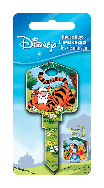 HILLMAN Disney Tigger Bounce House Key Blank 66/97 Single For Kwikset and Titan Locks Multicolored, Pack of 5