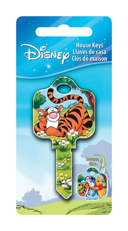 HILLMAN Disney Tigger House Key Blank 68 Single For Schlage Locks Multicolored, Pack of 5
