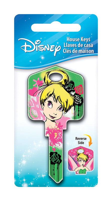 HILLMAN Disney Fairy House Key Blank 66/97 Single For Kwikset and Titan Locks Multicolored, Pack of 5