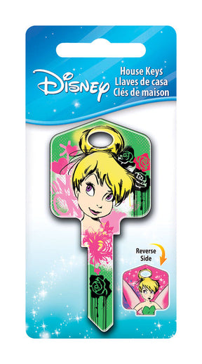 HILLMAN Disney Fairy House Key Blank 66/97 Single For Kwikset and Titan Locks Multicolored, Pack of 5