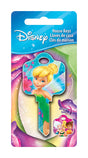 HILLMAN Disney Tinkerbell Fairy and Friends House Key Blank 68 Single For Schlage Locks Blue, Pack of 5