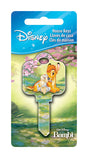HILLMAN Disney Bambi and Thumper House Key Blank 68 Single For Schlage Locks Multicolored, Pack of 5