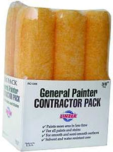 Linzer RC1386 Roller Cover, Polyester Cover, 3/8 in Thick Nap, 9 in L, 12/PK