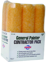 Linzer RC1386 Roller Cover, Polyester Cover, 3/8 in Thick Nap, 9 in L, 12/PK