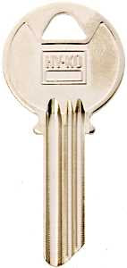 Hy-Ko 11010Y3 Key Blank, Brass, Nickel, For: Yale Cabinet, House Locks and Padlocks, Y3 Key Number, Pack of 10
