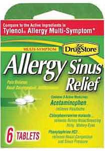 Lil' DRUG STORE 20-366715-97273-0 Sinus Relief, 6 CT, Tablet, Pack of 6