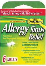 Lil' DRUG STORE 20-366715-97273-0 Sinus Relief, 6 CT, Tablet, Pack of 6