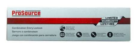 ProSource BS721BRA4B Deadbolt and Entry Lockset, Turnbutton Lock, Tulip Design, Polished Brass, 3 Grade, Brass, Pack of 2