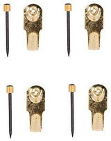 ProSource PH-122268-PS Picture Hanger, 20 lb, Steel, Polished Brass, Brass, Nail-In Mounting