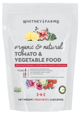Whitney Farms 10101-10003 Tomato and Vegetable Food, 4 lb, Bag, Granular